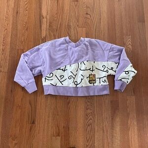 Puma Women's Purple Crop Sweatshirt Small